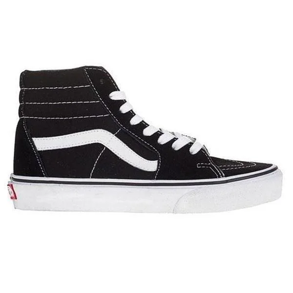 Men's retro - inspired basketball sneakers with a high - top designVans Sk8-Hi Black - Black - White Men's retro - inspired basketball sneakers with a high - top designVans Sk8-Hi Black - Black - White