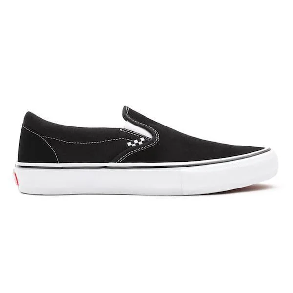 Men's wide - width sneakers for a comfortable fitVans Skate Slip On Black - White