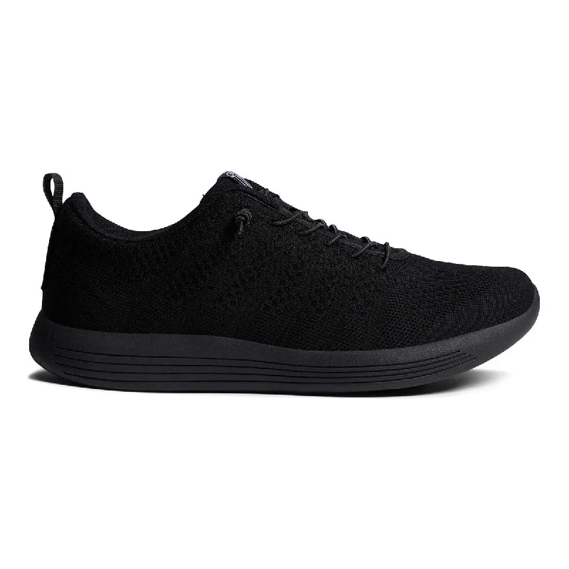 Men's leather - and - mesh combination sneakers for style and functionWoolloomooloo Men's Belmont Black/Black Wool Men's leather - and - mesh combination sneakers for style and functionWoolloomooloo Men's Belmont Black/Black Wool