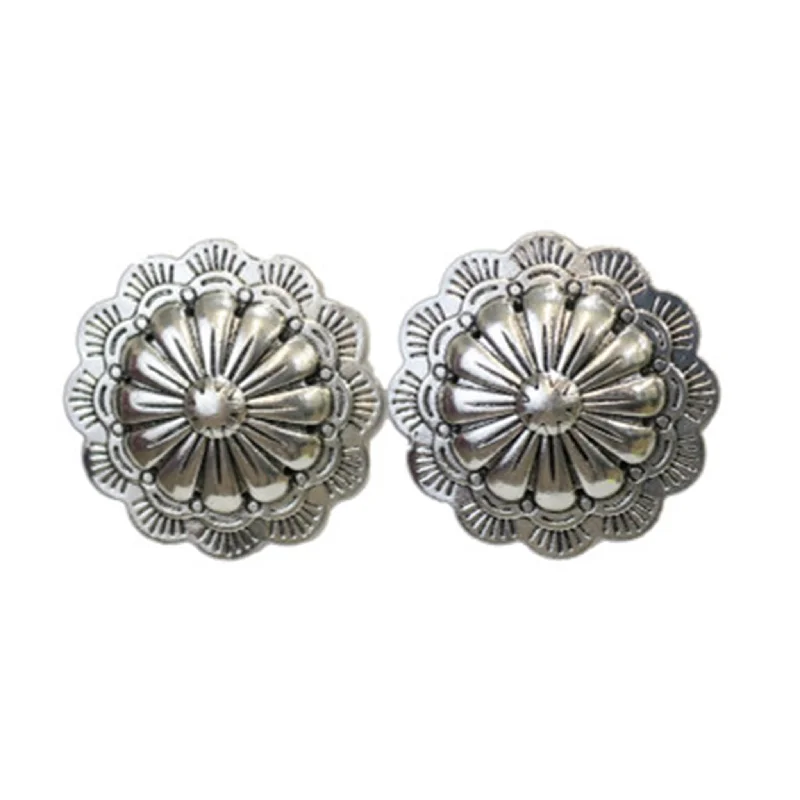 Men's western boots in a rich brown or black leatherWest and Co. 2" Burnished Silver Flower Earrings Men's western boots in a rich brown or black leatherWest and Co. 2" Burnished Silver Flower Earrings