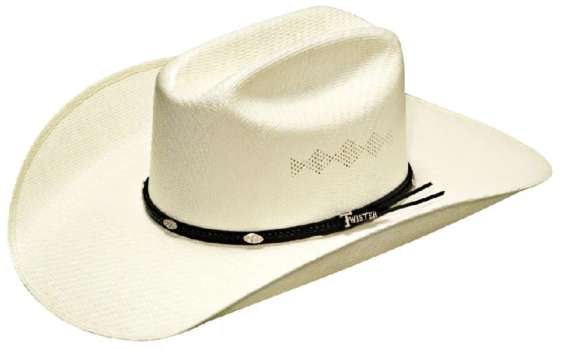 Men's western boots with a high - quality leather upper and a suede liningTwister 5X Shantung Hat - Black Band Men's western boots with a high - quality leather upper and a suede liningTwister 5X Shantung Hat - Black Band