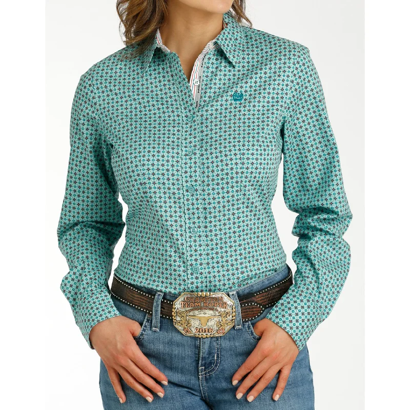 Men's western boots with a decorative concho belt and buckleCinch Women's Aqua Geo Print Long Sleeve Men's western boots with a decorative concho belt and buckleCinch Women's Aqua Geo Print Long Sleeve