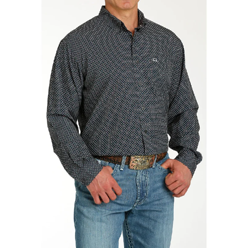 Men's genuine leather western boots with a snake - skin inlayCinch Men's Navy Geo Print Long Sleeve Men's genuine leather western boots with a snake - skin inlayCinch Men's Navy Geo Print Long Sleeve