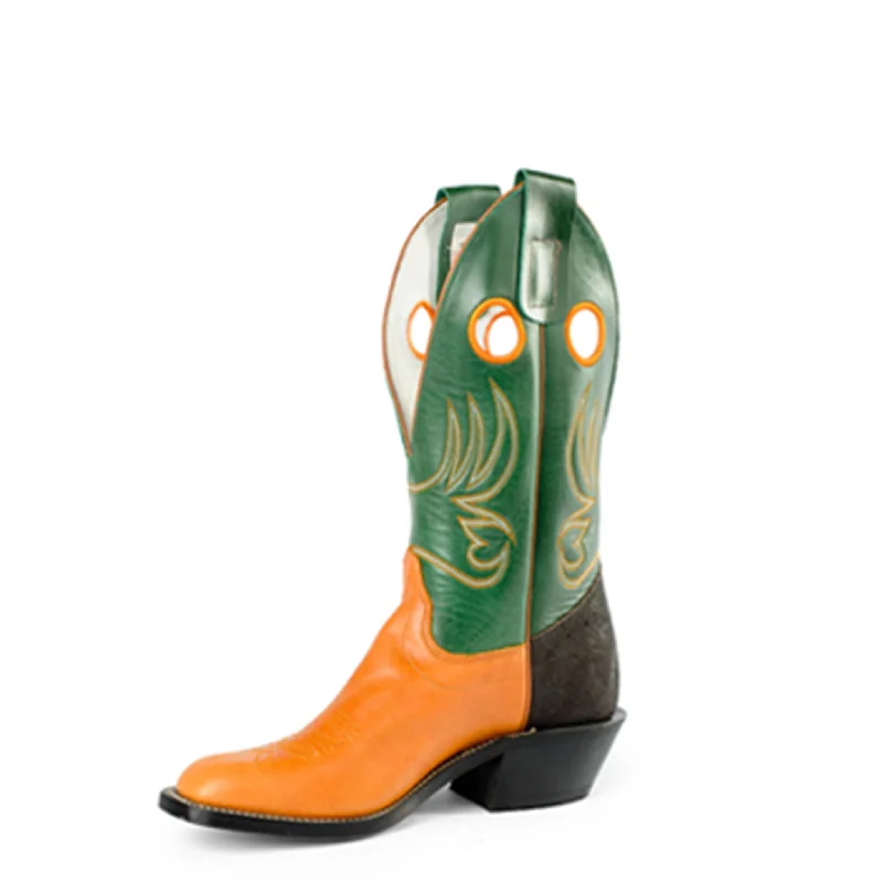 Men's genuine leather western boots with a snake - skin inlayOlathe Roughstock Benedictine Soft Ice Boots Men's genuine leather western boots with a snake - skin inlayOlathe Roughstock Benedictine Soft Ice Boots
