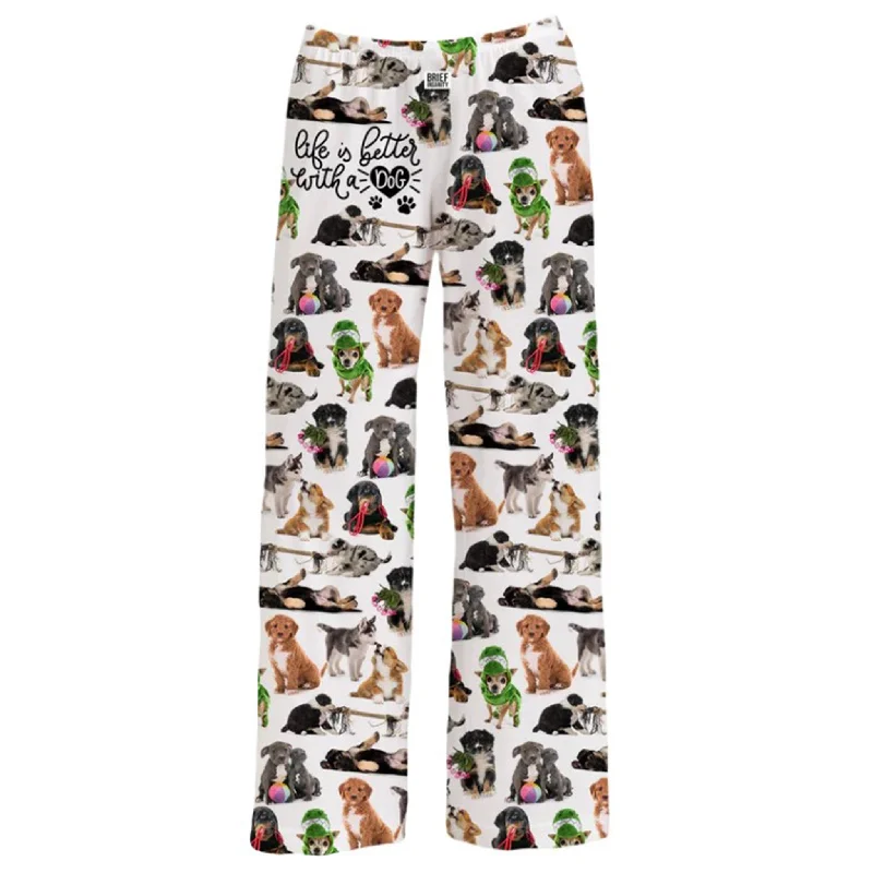 Men's western boots with a high - quality leather upper and a suede liningBrief Insanity Unisex Life Is Better Dog PJ Pants Men's western boots with a high - quality leather upper and a suede liningBrief Insanity Unisex Life Is Better Dog PJ Pants