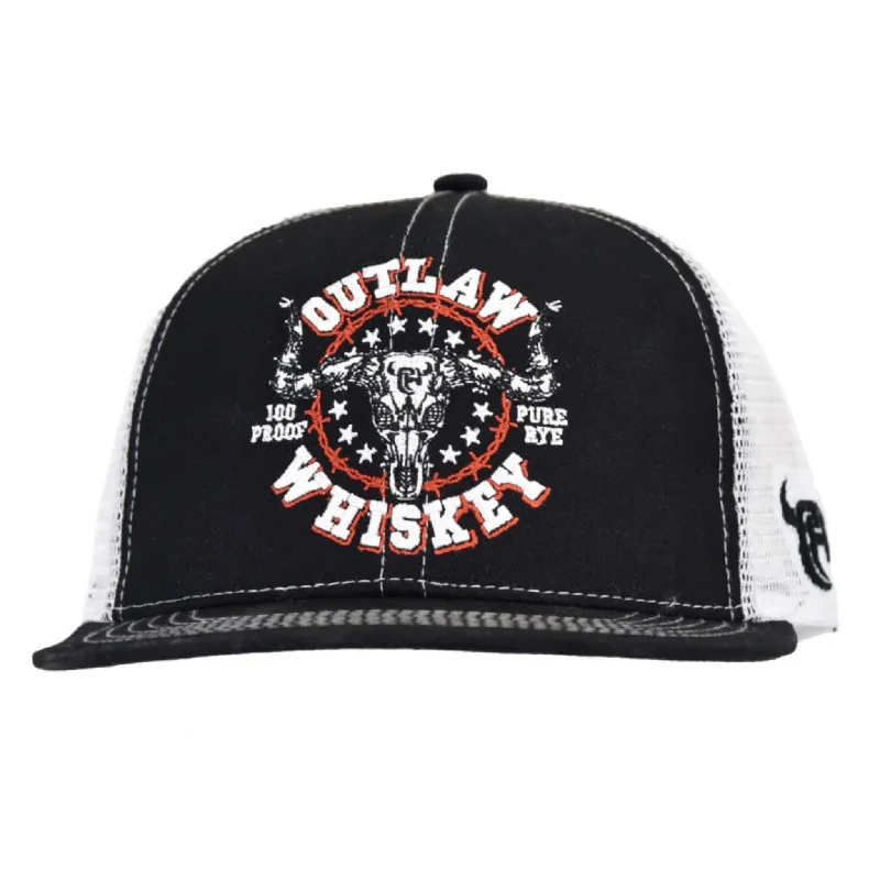 Men's western boots with a concho - studded strap and a pointed toeCowboy Hardware Black & White Outlaw Whisky Cap Men's western boots with a concho - studded strap and a pointed toeCowboy Hardware Black & White Outlaw Whisky Cap