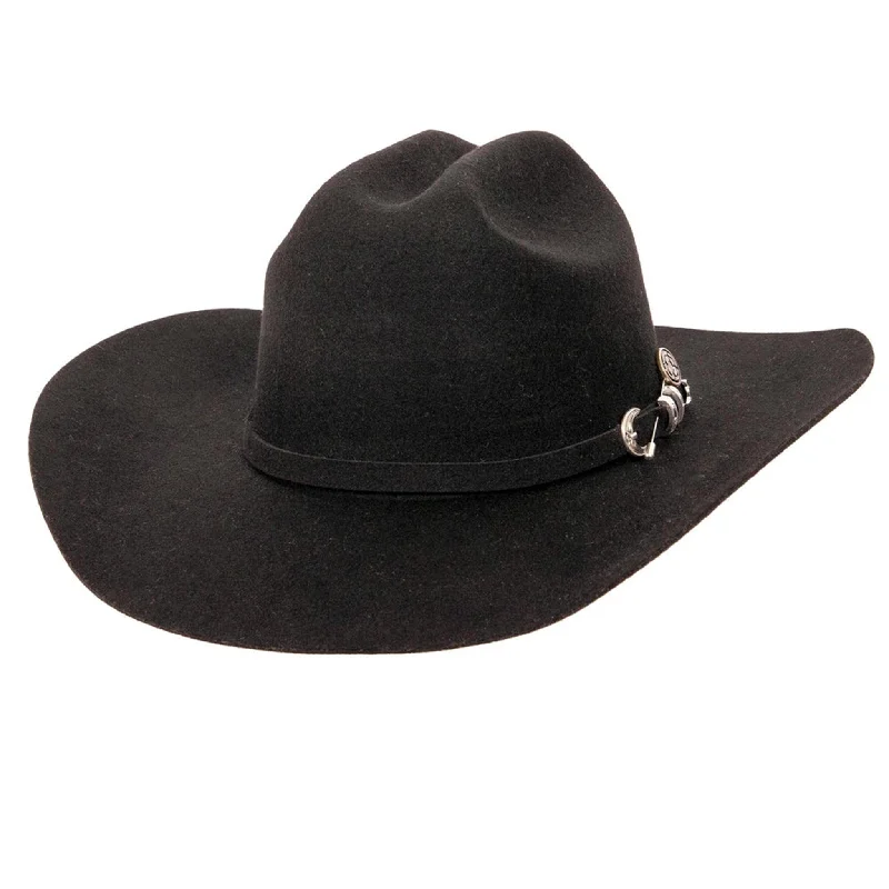 Men's western boots with a tooled leather design on the shaftAmerican Hat Co. Men's Black Cattleman Felt Hat Men's western boots with a tooled leather design on the shaftAmerican Hat Co. Men's Black Cattleman Felt Hat