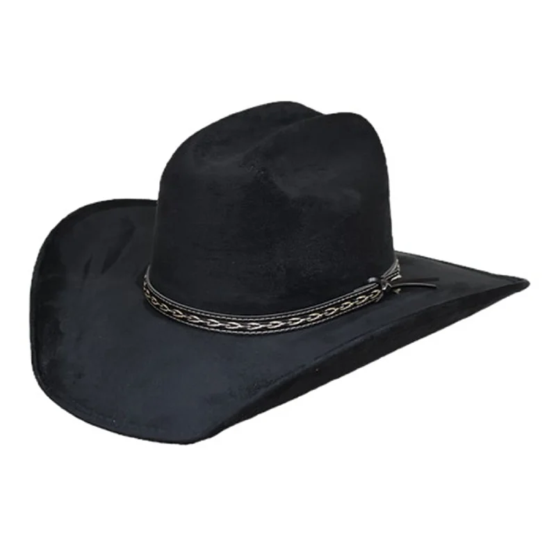 Men's western boots with a leather sole and a heel guardLone Star Black Clayton Hat