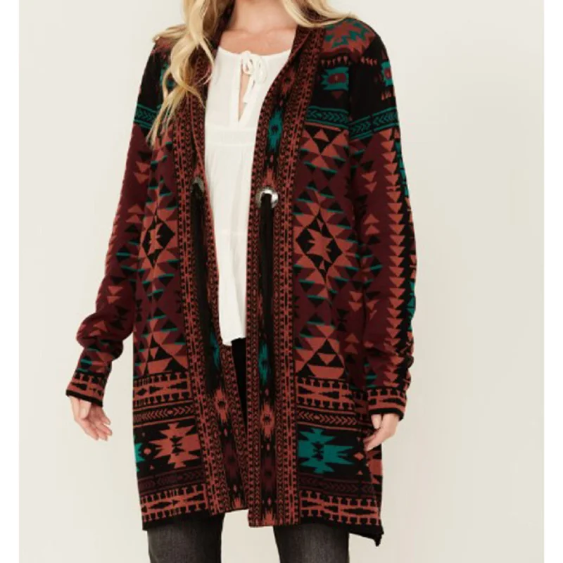 Men's western boots with a silver - toned hardware and accentsCotton & Rye Women's Aztec Cardigan Men's western boots with a silver - toned hardware and accentsCotton & Rye Women's Aztec Cardigan