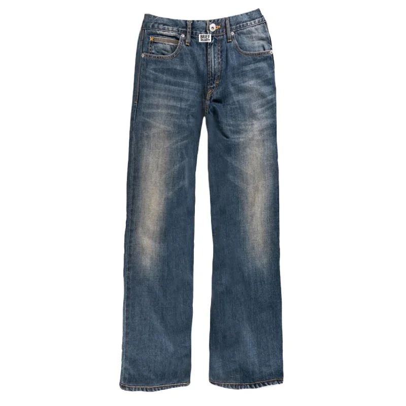 Men's western boots with a leather - wrapped heel and a smooth finishBrief Insanity Unisex Blue Jeans PJ Pants Men's western boots with a leather - wrapped heel and a smooth finishBrief Insanity Unisex Blue Jeans PJ Pants