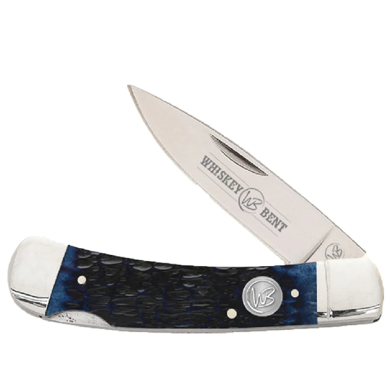 Men's western boots with a tooled leather design on the shaftWhiskey Bent Blueberry Lock Blade Men's western boots with a tooled leather design on the shaftWhiskey Bent Blueberry Lock Blade