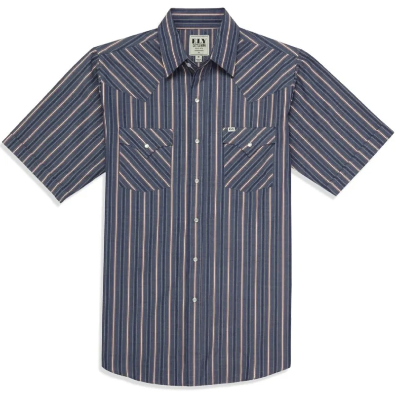Men's western boots with a traditional western boot silhouette and a polished shineEly Walker Men's Blue Americana Dobby Stripe Shirt Men's western boots with a traditional western boot silhouette and a polished shineEly Walker Men's Blue Americana Dobby Stripe Shirt