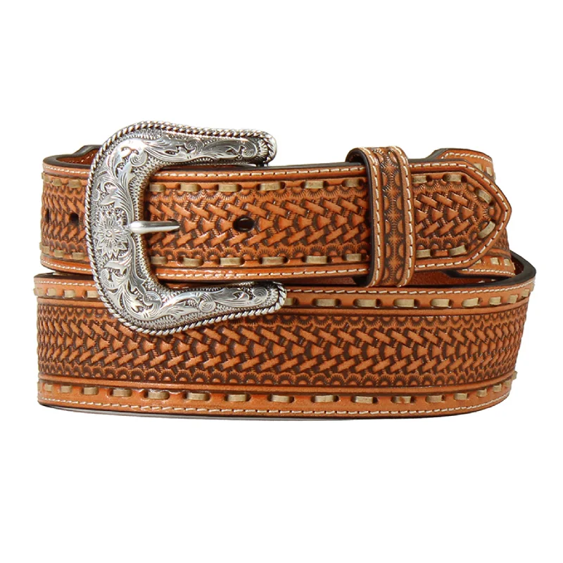 Men's western boots with a scalloped edge and a pull - on strapNocona Men's Brown Basket Weave Belt Men's western boots with a scalloped edge and a pull - on strapNocona Men's Brown Basket Weave Belt