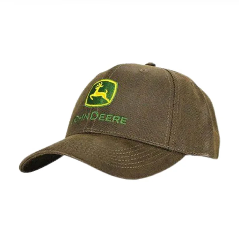 Men's western boots with a suede shaft and a leather soleJohn Deere Brown Logo Cap