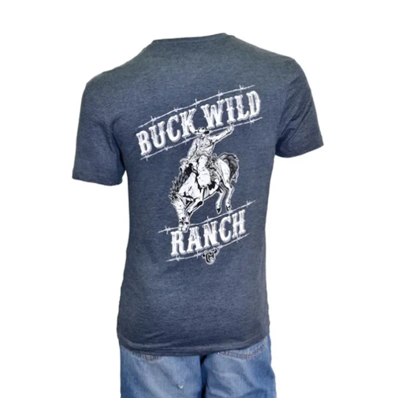 Men's western boots with a decorative concho belt and buckleCowboy Hardware Men's Buck Wild Ranch Tee Men's western boots with a decorative concho belt and buckleCowboy Hardware Men's Buck Wild Ranch Tee