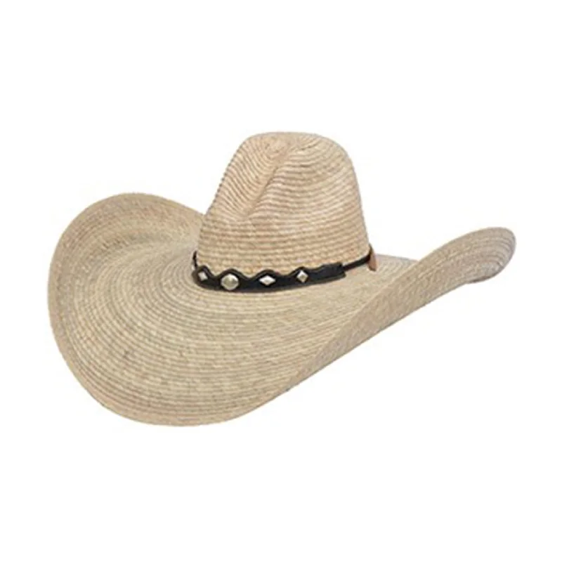 Men's western boots with a silver - toned hardware and accentsOld West Texas Quemada Campechana Palm Hat Men's western boots with a silver - toned hardware and accentsOld West Texas Quemada Campechana Palm Hat
