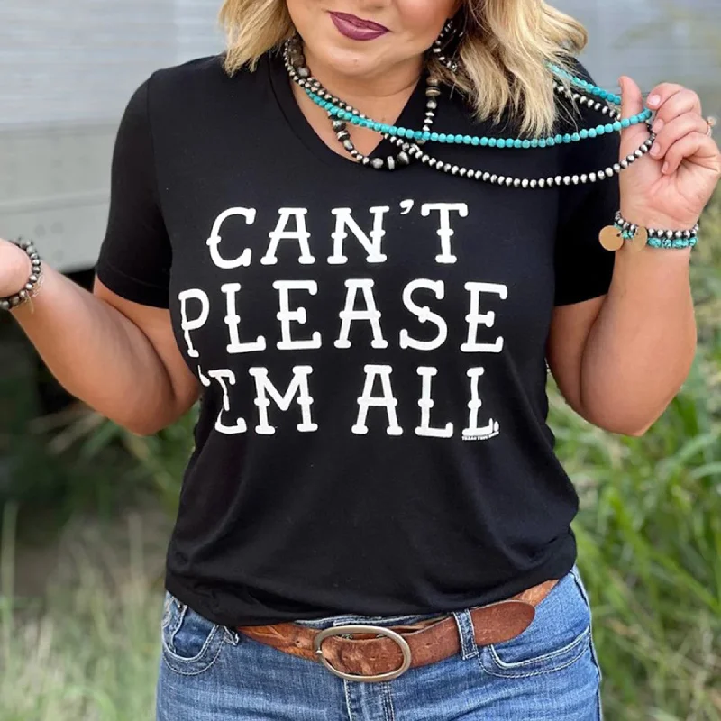 Men's western boots with a tooled leather design on the shaftTexas True Black Can't Please 'Em All Tee Men's western boots with a tooled leather design on the shaftTexas True Black Can't Please 'Em All Tee