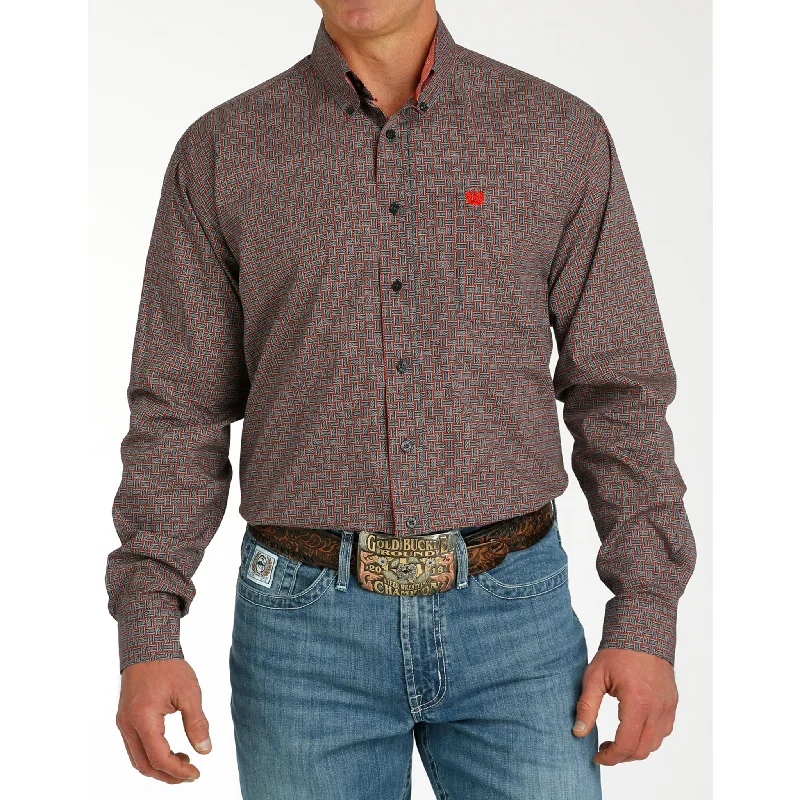 Men's western boots in a rich brown or black leatherCinch Men's Charcoal Print Long Sleeve Men's western boots in a rich brown or black leatherCinch Men's Charcoal Print Long Sleeve