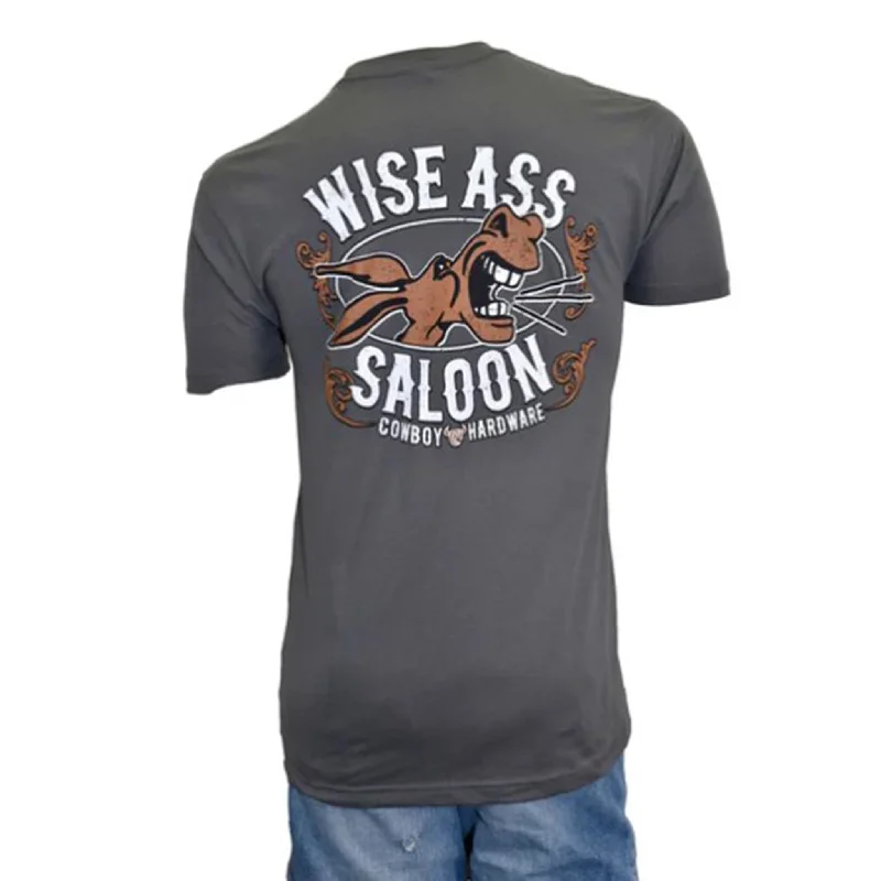 Alligator - embossed men's western boots for a bold statementCowboy Hardware Men's Charcoal Wise Ass Saloon Tee Alligator - embossed men's western boots for a bold statementCowboy Hardware Men's Charcoal Wise Ass Saloon Tee