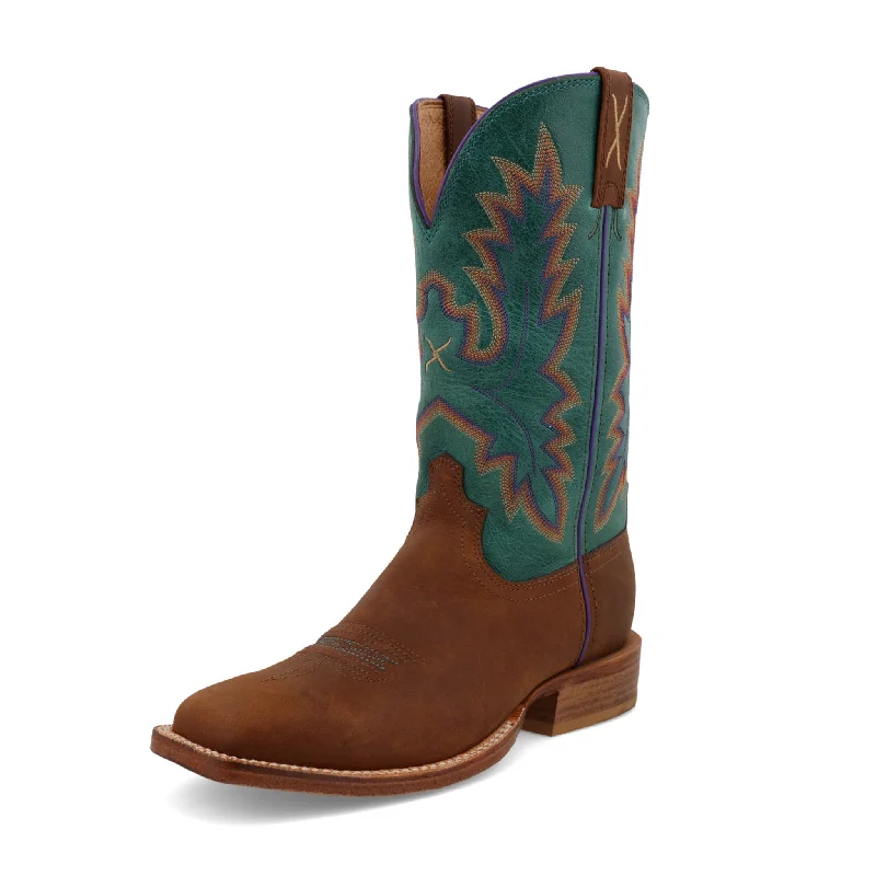 Men's western boots with a suede shaft and a leather soleTwisted X Women's 11" Cinnamon/Turquoise SQ Toe Men's western boots with a suede shaft and a leather soleTwisted X Women's 11" Cinnamon/Turquoise SQ Toe