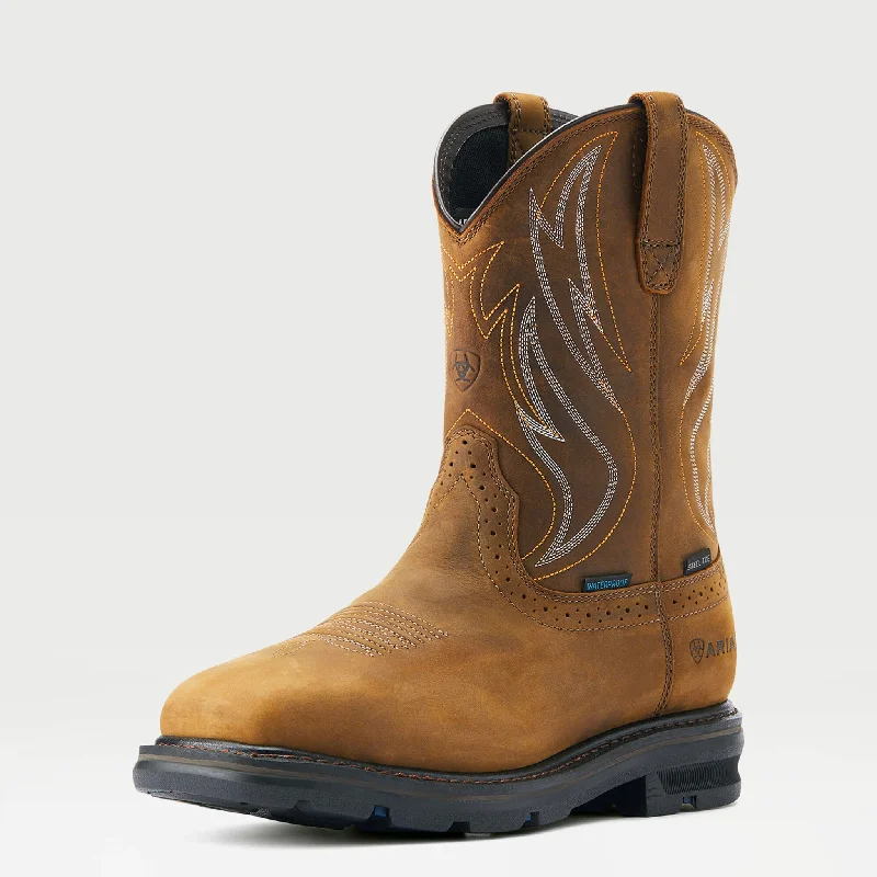 Vintage - style men's western boots with a square toe and spur ledgeAriat Men's Sierra Shock Boots Vintage - style men's western boots with a square toe and spur ledgeAriat Men's Sierra Shock Boots