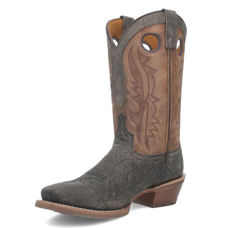 Men's western boots with a high - heeled design and a pointed toeDan Post Men's Distressed Grey Brown Walker Boots Men's western boots with a high - heeled design and a pointed toeDan Post Men's Distressed Grey Brown Walker Boots