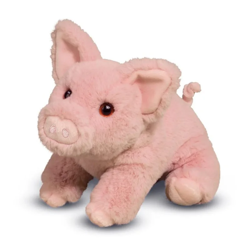 Men's western boots with a leather sole and a heel guardDouglas Plush- Pinkie Soft Pig Men's western boots with a leather sole and a heel guardDouglas Plush- Pinkie Soft Pig