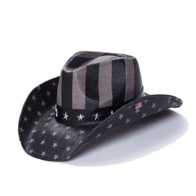 Vintage - style men's western boots with a square toe and spur ledgeCalifornia Hat Co. American Flag Straw Hat Vintage - style men's western boots with a square toe and spur ledgeCalifornia Hat Co. American Flag Straw Hat