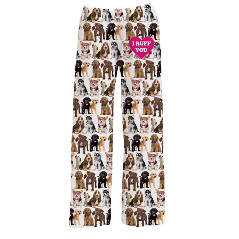 Men's western boots with a silver - toned hardware and accentsBrief Insanity Unisex I Ruff You PJ Pants Men's western boots with a silver - toned hardware and accentsBrief Insanity Unisex I Ruff You PJ Pants