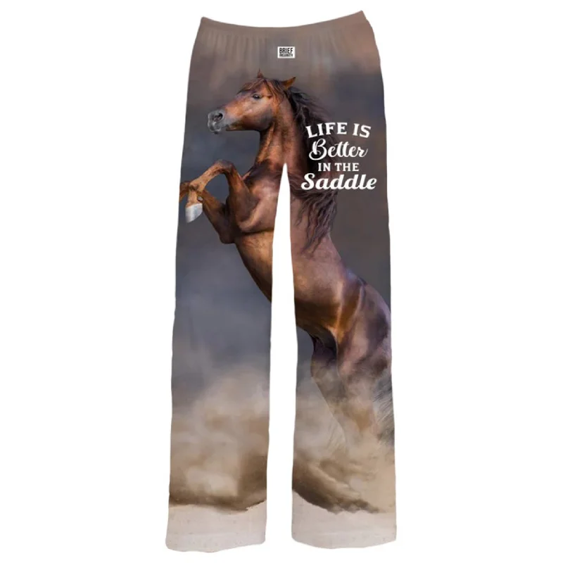 Men's western boots with a decorative concho belt and buckleBrief Insanity Unisex Life In The Saddle PJ Pants