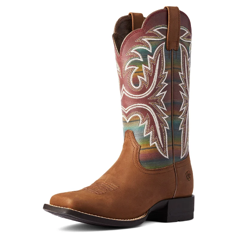 Men's western boots with a high - quality leather upper and a suede liningAriat Women's Lonestar Ridge Tan Square Toe Men's western boots with a high - quality leather upper and a suede liningAriat Women's Lonestar Ridge Tan Square Toe