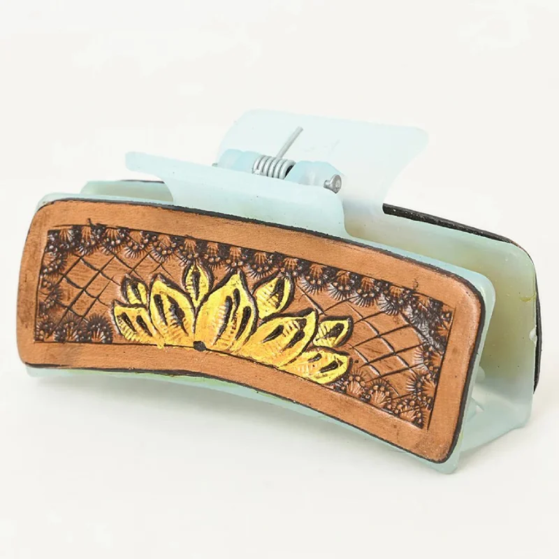 Men's western boots with a distressed leather finish for a rugged lookAmerican Darling Leather Tooled Flower Hair Clip Men's western boots with a distressed leather finish for a rugged lookAmerican Darling Leather Tooled Flower Hair Clip