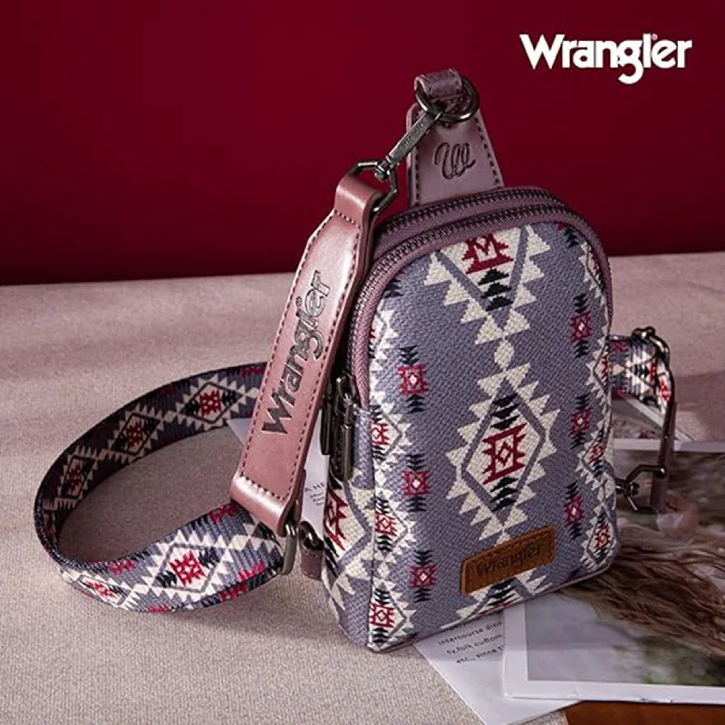 Men's western boots with a leather lining and a padded insoleWrangler Lavender Aztec Crossbody Purse