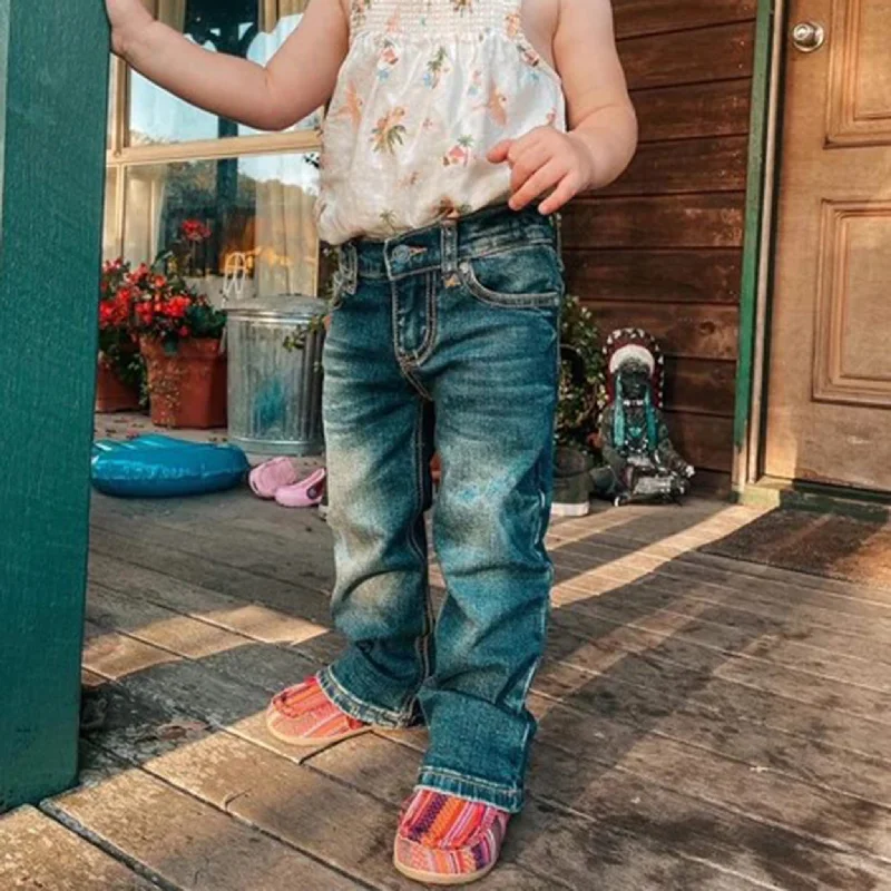 Men's western boots with a tooled leather design on the shaftCC Western Toddler Med Wash Bootcut Jean Men's western boots with a tooled leather design on the shaftCC Western Toddler Med Wash Bootcut Jean