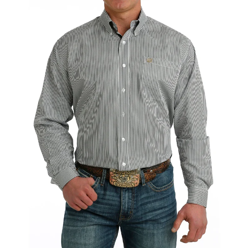 Men's western boots with a leather sole and a heel guardCinch Men's Stripe White Long Sleeve Men's western boots with a leather sole and a heel guardCinch Men's Stripe White Long Sleeve