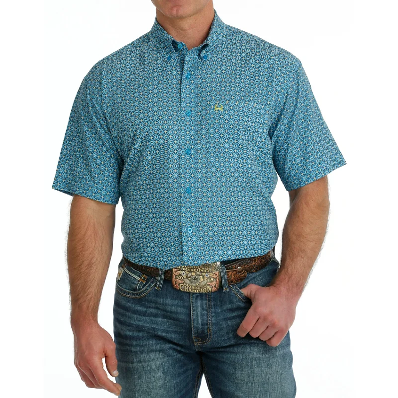 Men's western boots with a decorative inlay on the toe and heelCinch Men's Short Sleeve Blue Arenaflex Men's western boots with a decorative inlay on the toe and heelCinch Men's Short Sleeve Blue Arenaflex