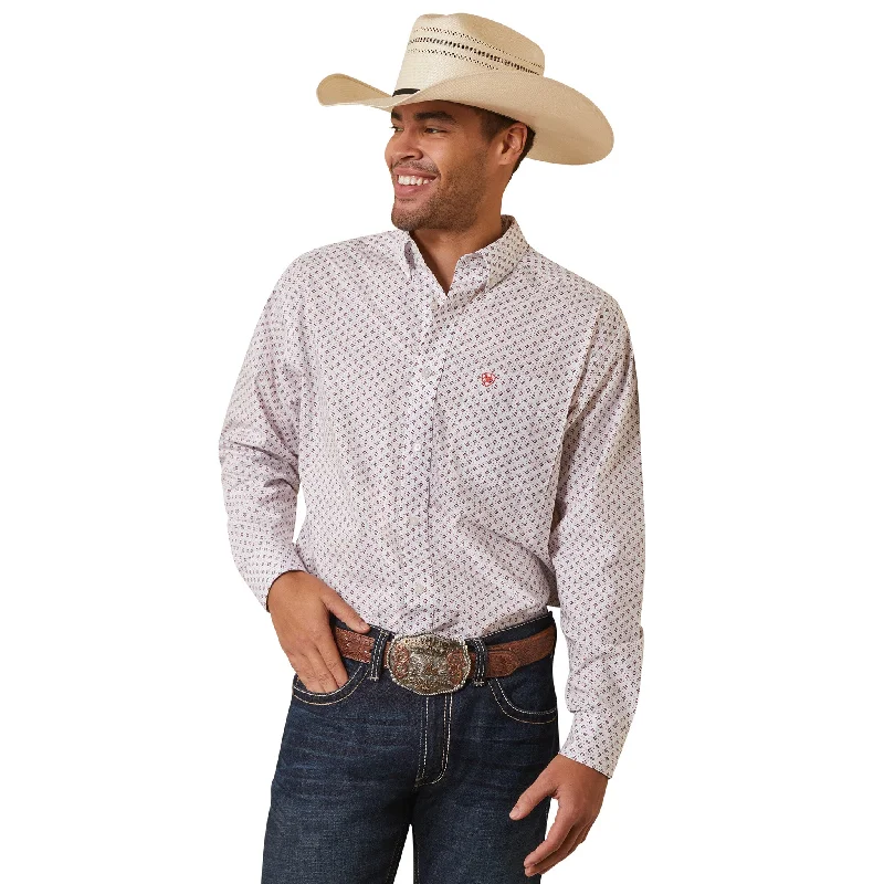 Men's western boots with a leather - wrapped heel and a smooth finishAriat Men's Destin Classic Fit Long Sleeve Men's western boots with a leather - wrapped heel and a smooth finishAriat Men's Destin Classic Fit Long Sleeve