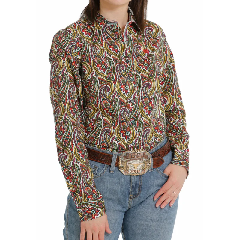 Men's western boots with a traditional western boot silhouette and a polished shineCinch Women's Multi Color Paisley L/S Men's western boots with a traditional western boot silhouette and a polished shineCinch Women's Multi Color Paisley L/S