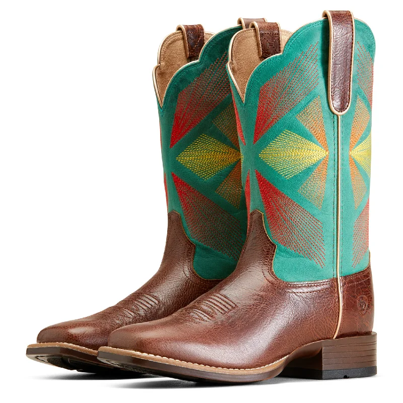 Men's western boots with a scalloped edge and a pull - on strapAriat Women's Oak Grove Gingersnap Boots Men's western boots with a scalloped edge and a pull - on strapAriat Women's Oak Grove Gingersnap Boots