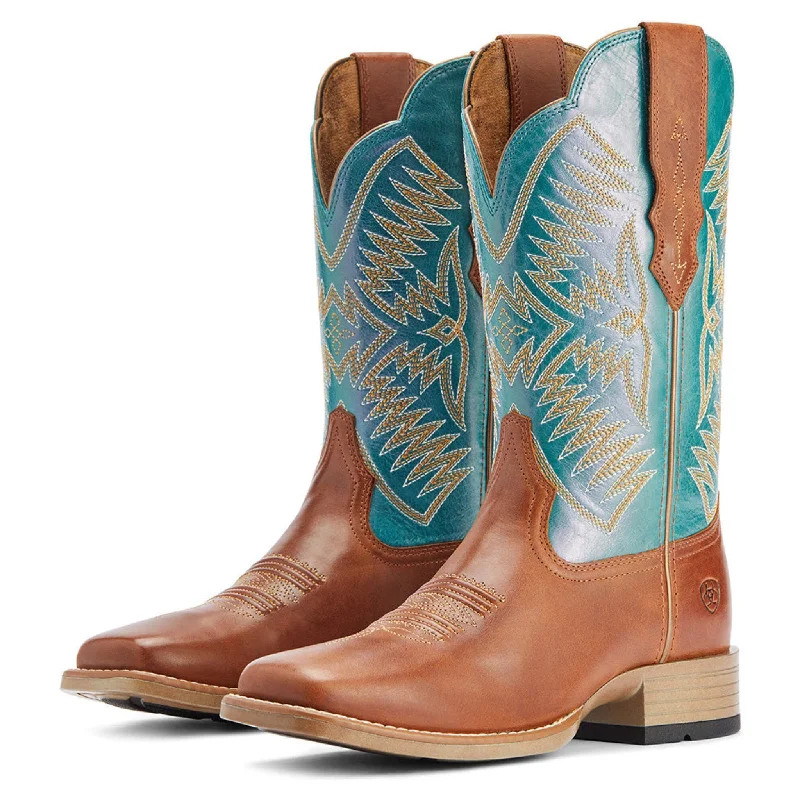 Men's western boots with a leather lining and a padded insoleAriat Women's Odess Stretch Fit Boot