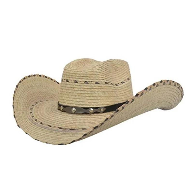 Men's western boots with a distressed leather finish for a rugged lookOld West Texas Palm Hat Men's western boots with a distressed leather finish for a rugged lookOld West Texas Palm Hat