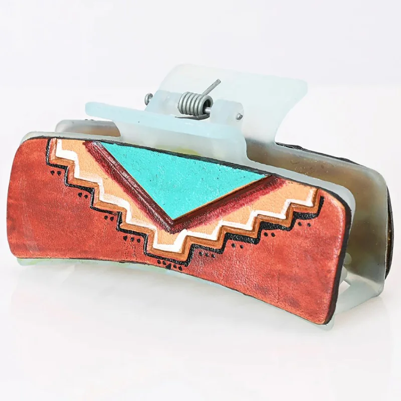 Men's western boots with a traditional western boot silhouette and a polished shineAmerican Darling Painted Southwest Leather Hairclip Men's western boots with a traditional western boot silhouette and a polished shineAmerican Darling Painted Southwest Leather Hairclip