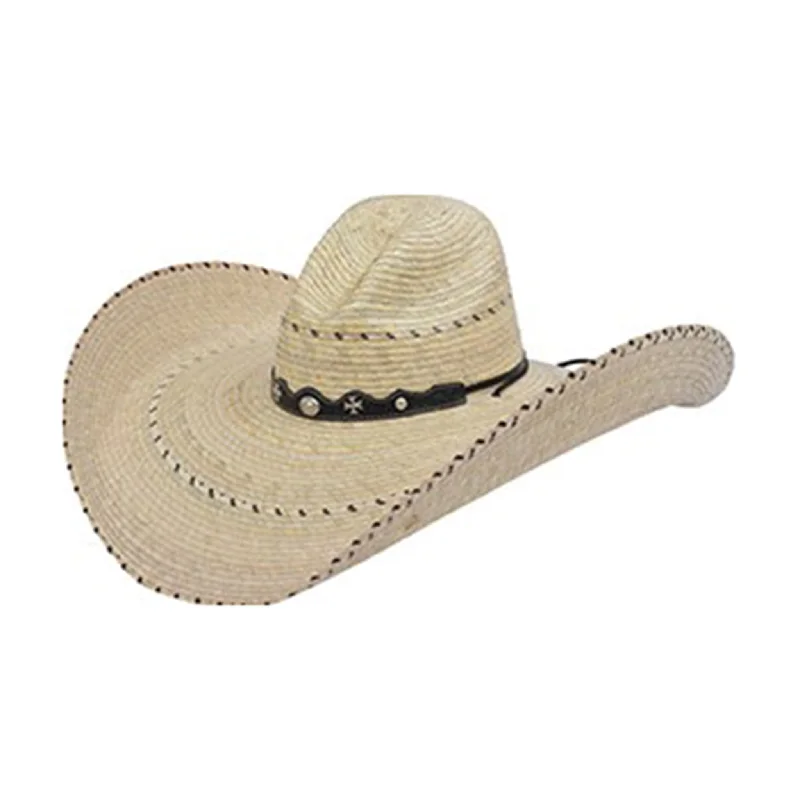Men's western boots with a rubber sole for traction on various surfacesOld West Texas Python Campecha Palm Hat Men's western boots with a rubber sole for traction on various surfacesOld West Texas Python Campecha Palm Hat
