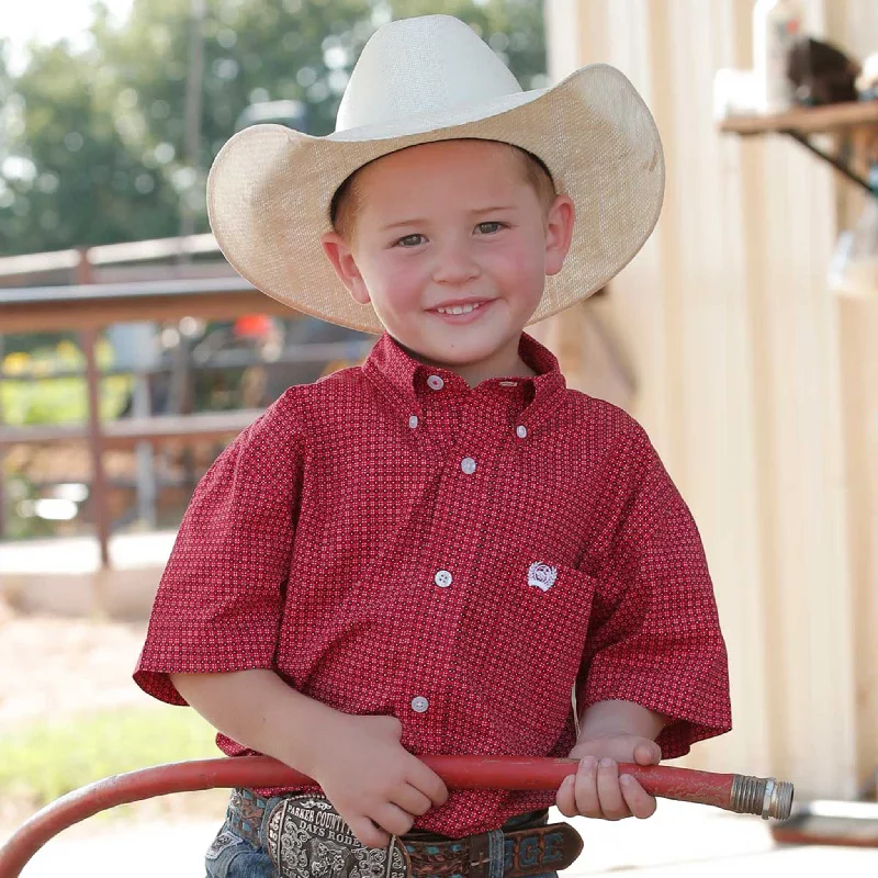Men's western boots in a rich brown or black leatherCinch Boy's Red Geo Print Short Sleeve Men's western boots in a rich brown or black leatherCinch Boy's Red Geo Print Short Sleeve