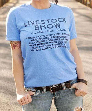 Vintage - style men's western boots with a square toe and spur ledgeWomen's Heather Blue Livestock Show T Shirt Vintage - style men's western boots with a square toe and spur ledgeWomen's Heather Blue Livestock Show T Shirt
