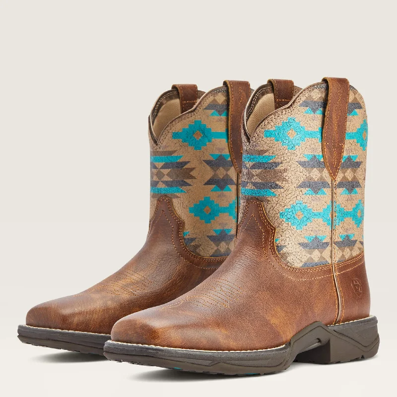 Men's western boots with a leather sole and a heel guardAriat Women's Savannah Shorty Western Boot Men's western boots with a leather sole and a heel guardAriat Women's Savannah Shorty Western Boot