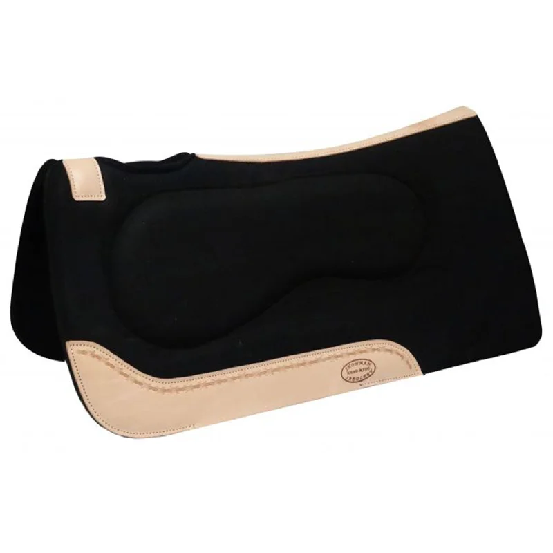 Men's western boots with a high - heeled design and a pointed toeShowman 32 X 31 Black Built Up Felt Pad Men's western boots with a high - heeled design and a pointed toeShowman 32 X 31 Black Built Up Felt Pad