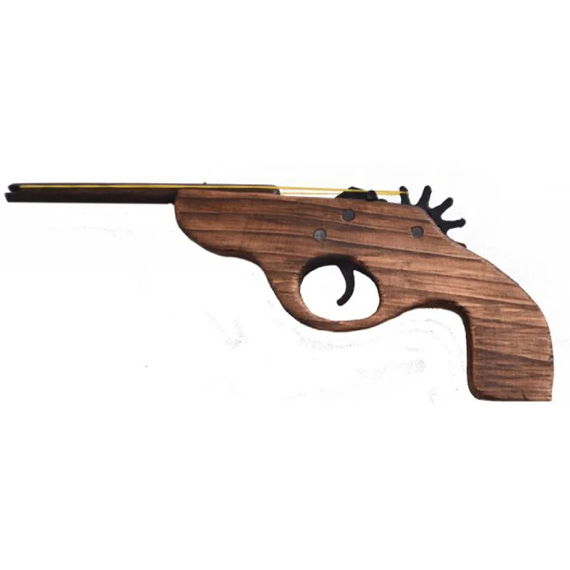 Men's western boots with a leather - wrapped heel and a smooth finishWooden Rubber Band Gun Men's western boots with a leather - wrapped heel and a smooth finishWooden Rubber Band Gun