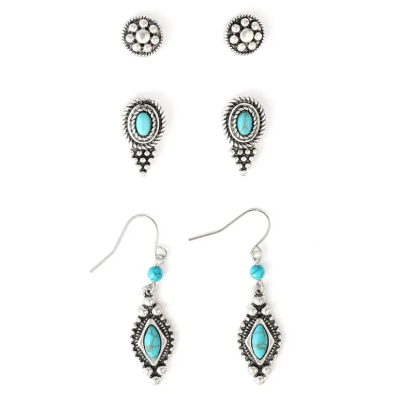 Alligator - embossed men's western boots for a bold statementAnd West Silver & Turquoise Stone Earrings Set Alligator - embossed men's western boots for a bold statementAnd West Silver & Turquoise Stone Earrings Set