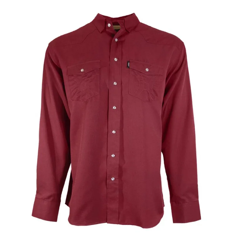 Men's western boots with a high - heeled design and a pointed toeHooey Men's SOL Port Royal Long Sleeve Men's western boots with a high - heeled design and a pointed toeHooey Men's SOL Port Royal Long Sleeve